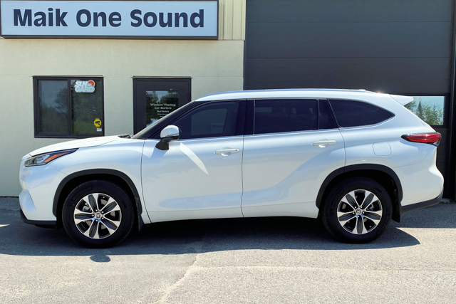 Toyota 2020 Highlander with professional window tint in North Bay